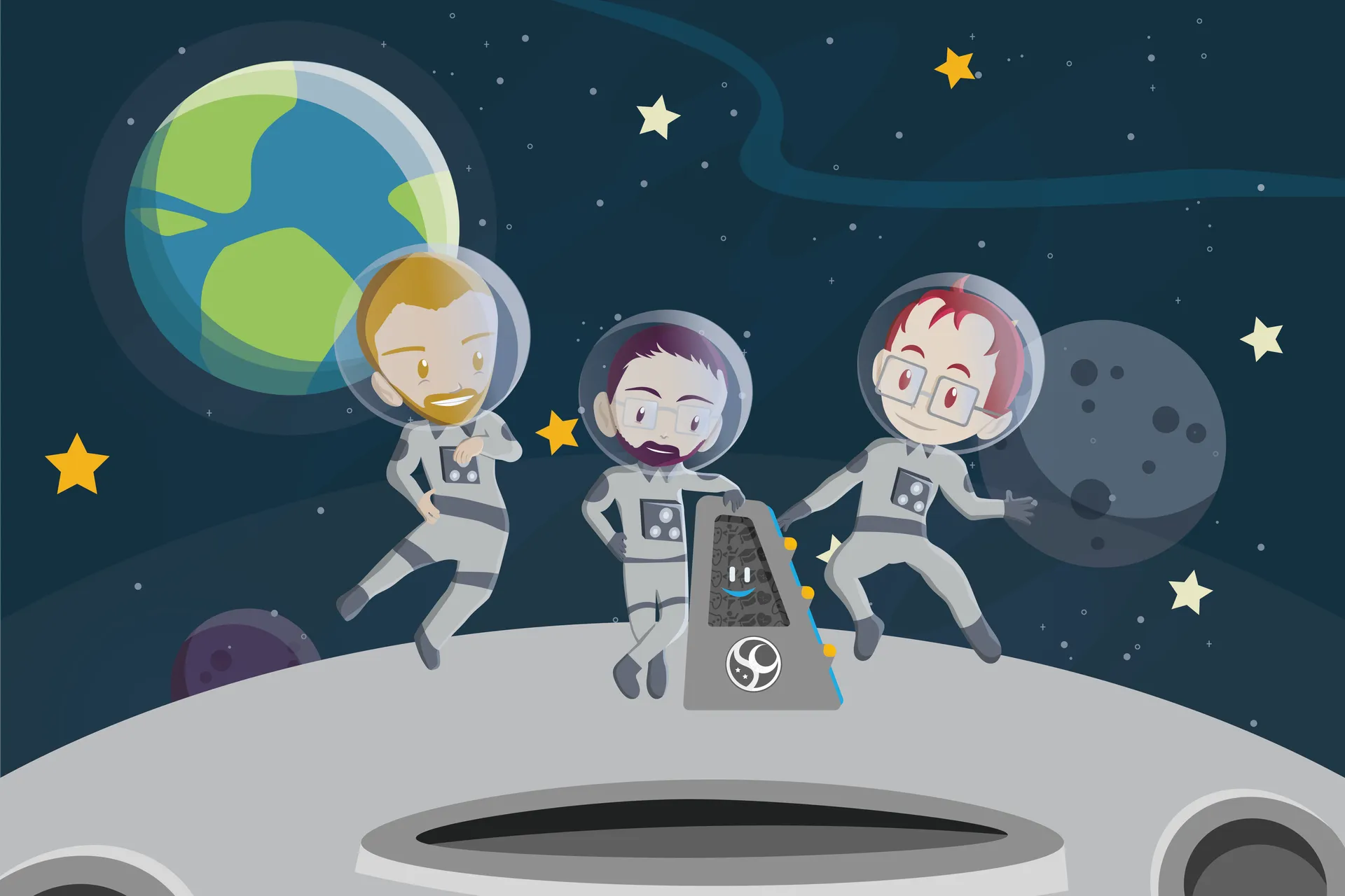 Space Crescent creative studio artwork