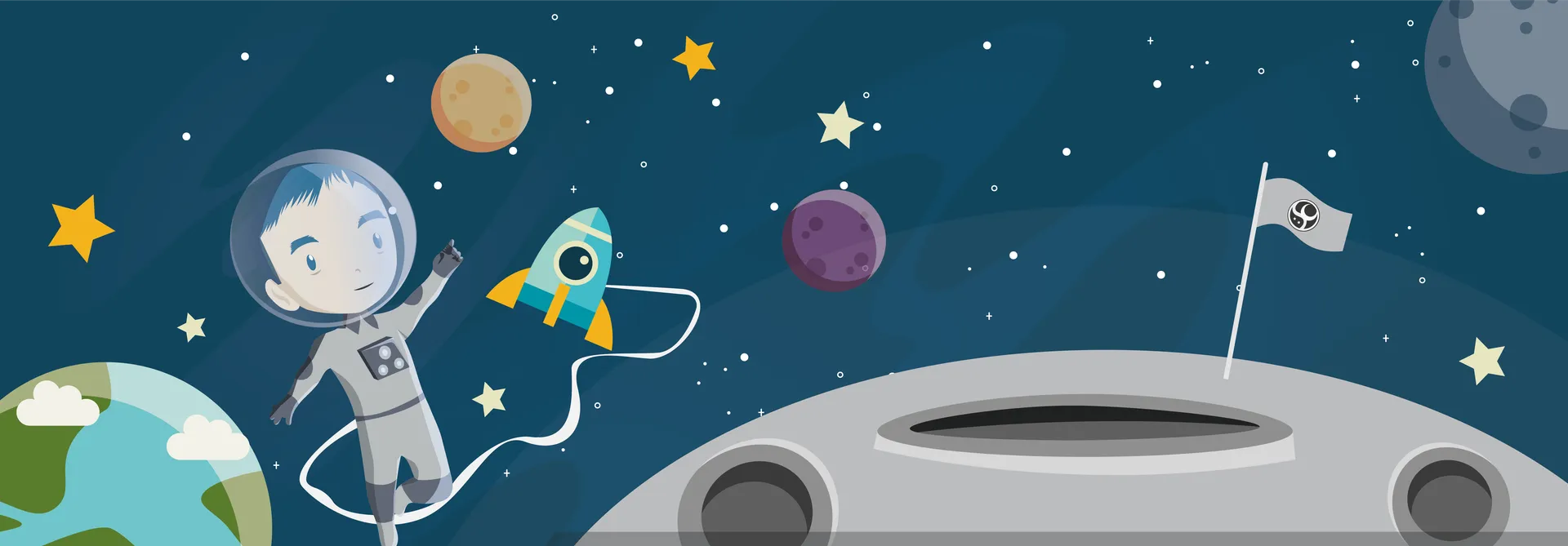 Space Crescent game-inspired digital artwork